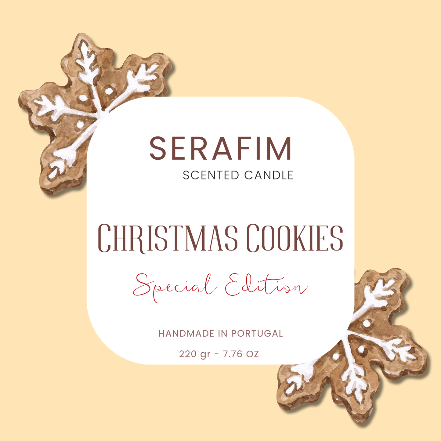 Vela Aromática em lata 220gr Christmas Cookies ÚLTIMAS UNIDADES