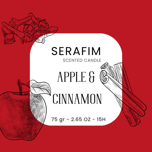 Vela Aromática 75gr Maça e Canela