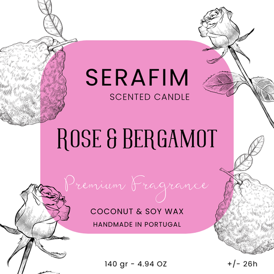 Vela Aromática 140gr Rosa & Bergamota